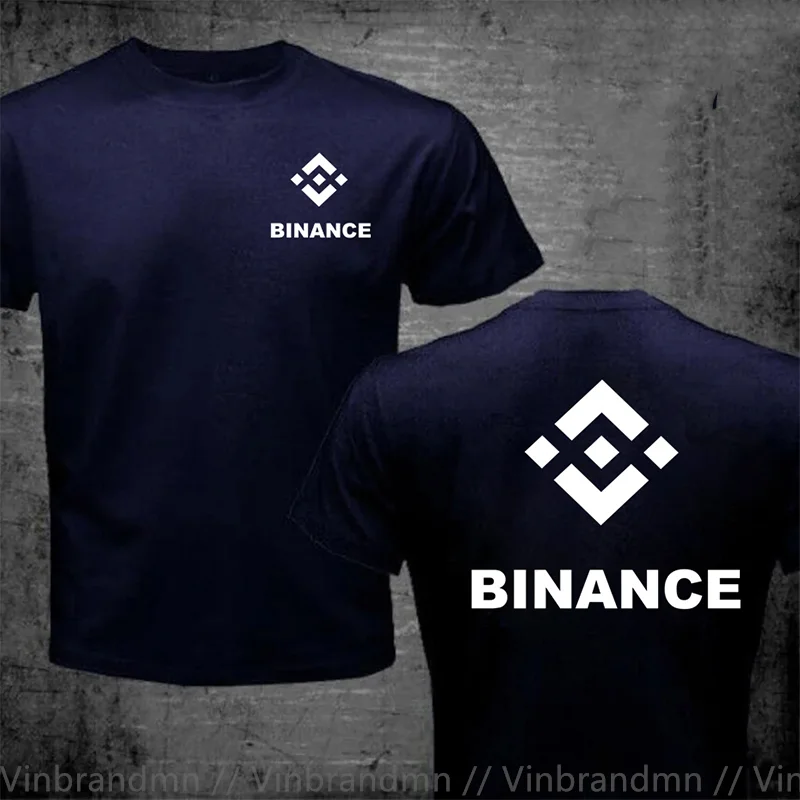 Trend Casual Binance Exchange Coin Crypto T Shirt Men BNB Cryptocurrey Coin Men's T-Shirt Bitcoin Clothing Plus Size 4XL 5XL 6XL