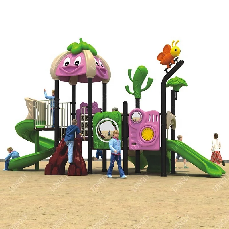 LLDPE Plastic Slide for Kids Nursery School & Residential Outdoor Playground Amusement Park for Gardens & Educational Facilities