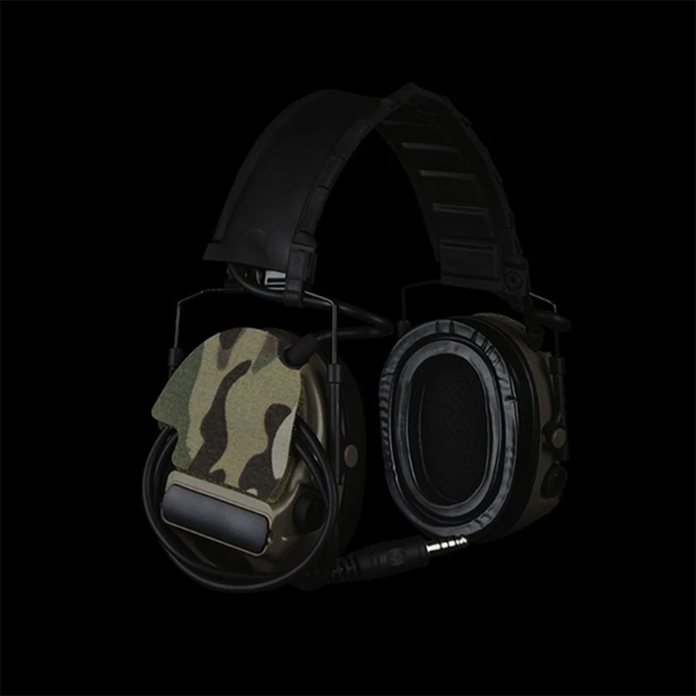 Tactical COMTAC Series Headset Stickers Airsoft Headphone Cable Storage Sticker Hunting Paintball Shooting Accessories