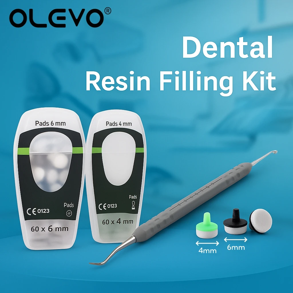 

Dental Resin Filling Kit Composite Light Cure Resin Filling Spatula Quick Foam Pad Handle Dentistry Materials Teeth Whitening