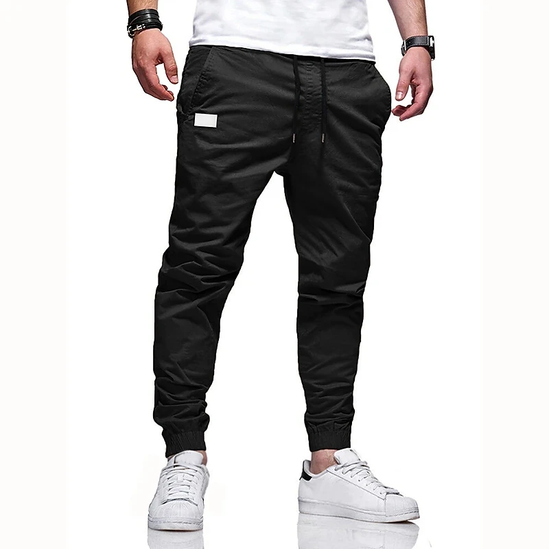 Pantalon Hip Hop quatre saisons pour hommes, pur coton, pantalon de sport décontracté, pantalon de rue, pantalon tube droit, haute qualité, nouvelle