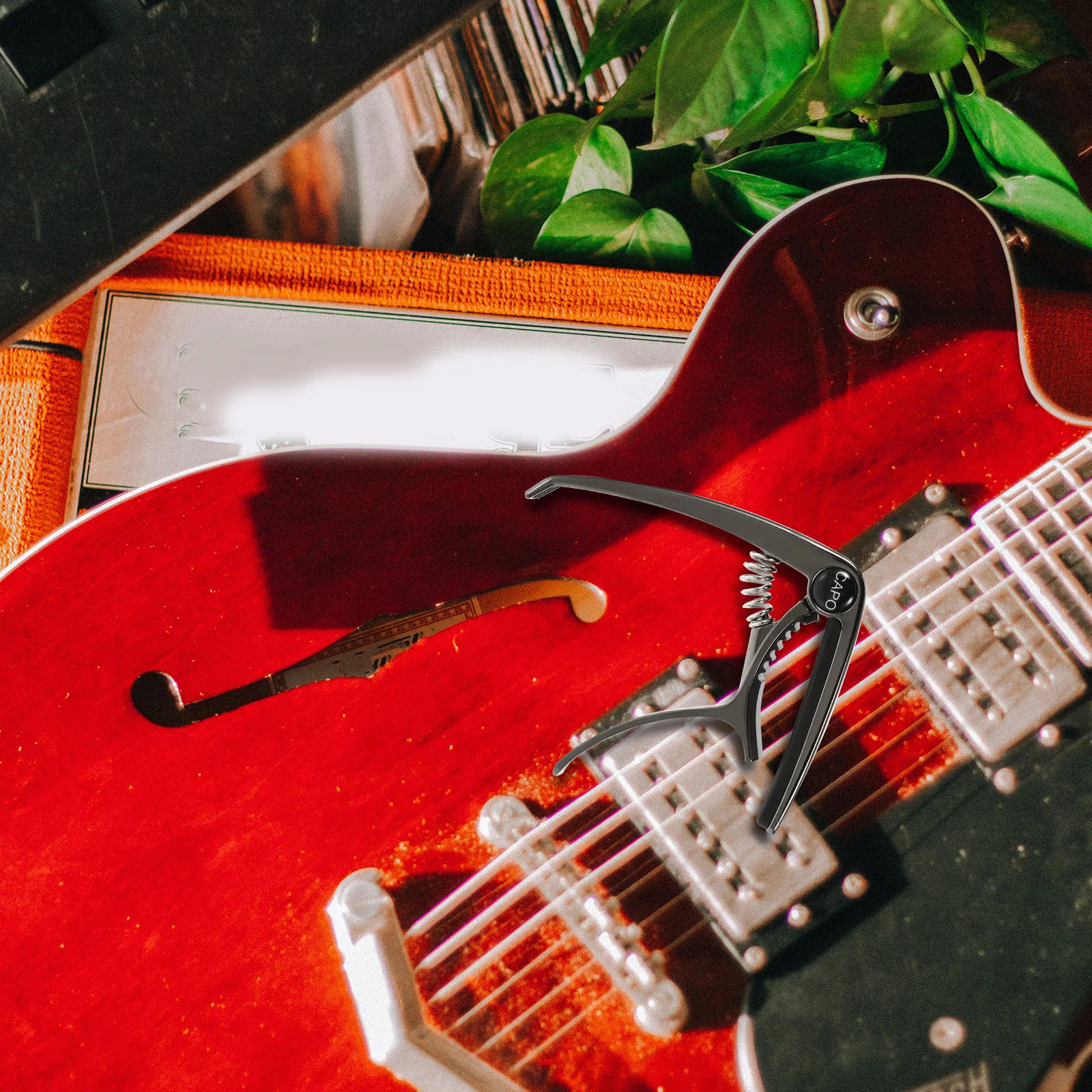 

Guitar Capo Zinc Alloy Modified Portable Accessory Adjustable Spring Electric Guitar Accessories Ukulele Instrument