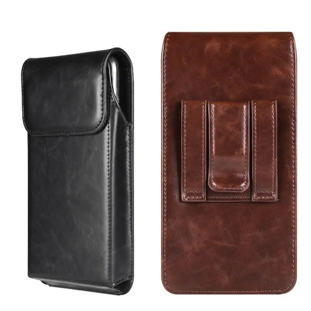 

Belt Clip Sleeve Cell Phone Holder Magnetic Buckle PU Leather Mobile Phone Pouch Bag Multi Purpose Portable Protective Waist Bag