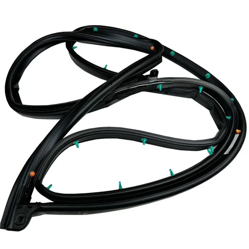 

HOT-Car Front Door Side Weatherstrip Replacement Parts For Veloster 2012-2017 Part Numbers 82130-2V000 82140-2V000 Left,