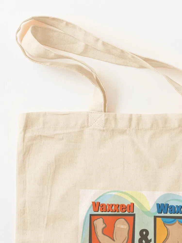 Vaxxed & Waxed (Female) Tote Bag hand bag great bag eco folding tote women