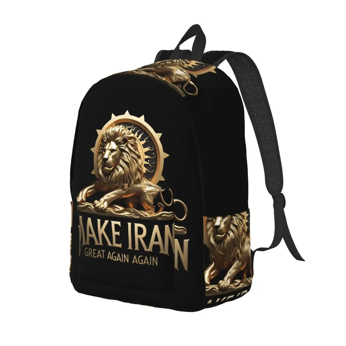 Make Iran Great Again Backpack Boy Polyester Cycling Backpacks Durable Modern School Bags Rucksack