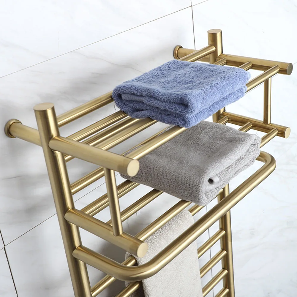 Bathroom Equipment Electric Heated Towel Rack Heated Towel Rail Wall Mounted  Stainless Steel Towel Warmer