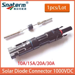 1 pcs PV Diode PV Connector IP68 Waterproof with 30A 20A 15A 10A Diodes solar cell panel Parallel Connection protection for PV