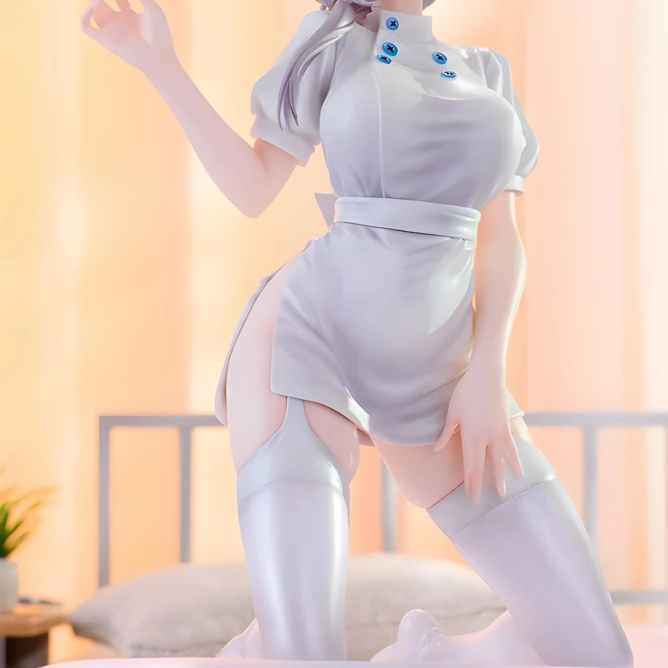 ชุดพยาบาล 1 ชิ้น ซีรีส์สาวสวย งานแฮนด์เมด น่ารัก เซ็กซี่  โมเดลฟิกเกอร์ PVC ของสะสมสำหรับผู้ใหญ่ ของขวัญ