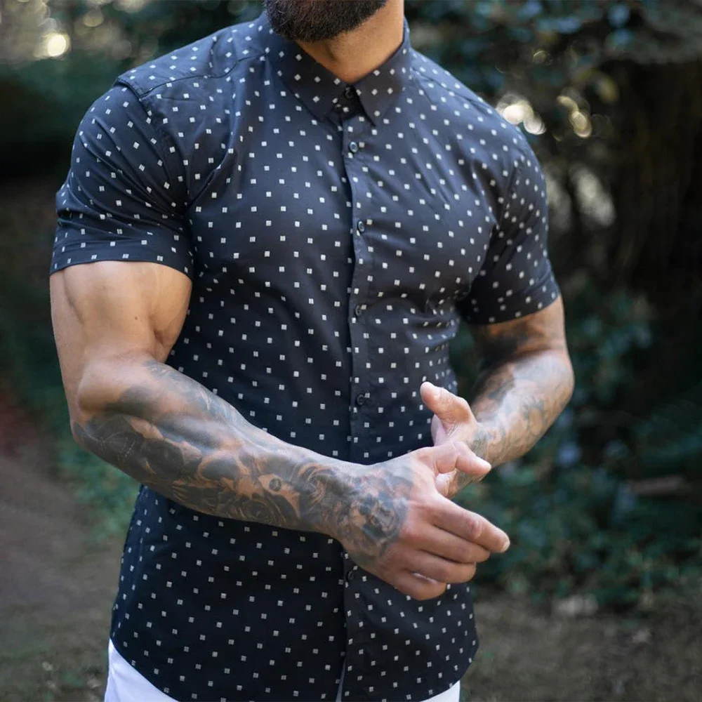 

T-Shirt Mens Tops Appointments Breathable Casual Comfortable Sports Daily Indoor Lapel Neck Polyester Printing
