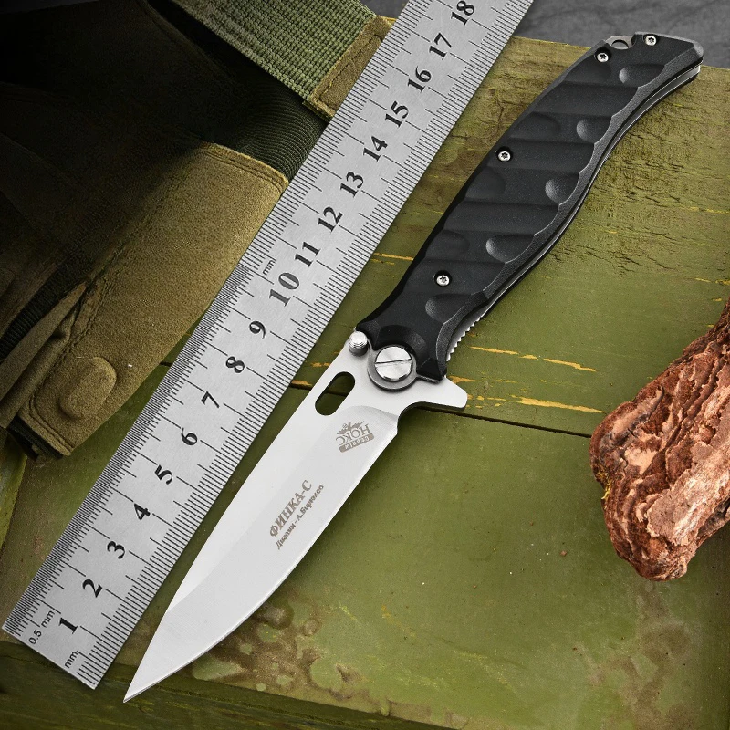 Outdoor Foldableing Knife Multifunctional High Hardness Wilderness Survival Knife Camping with Self-Defense Sharp Fruit Knife