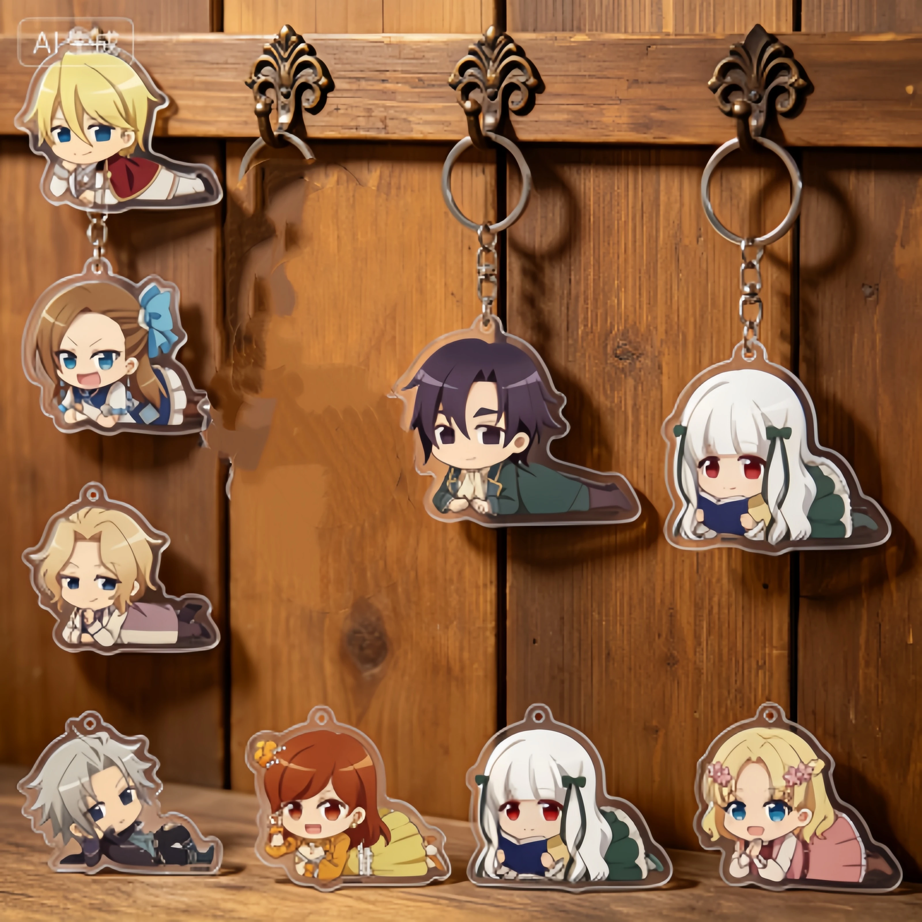 Llavero de acrílico de anime al por mayor: Mi próxima vida como villana, Hamefura Catarina Claes, figura colgante, amuleto para bolsa de regalo, 6cm