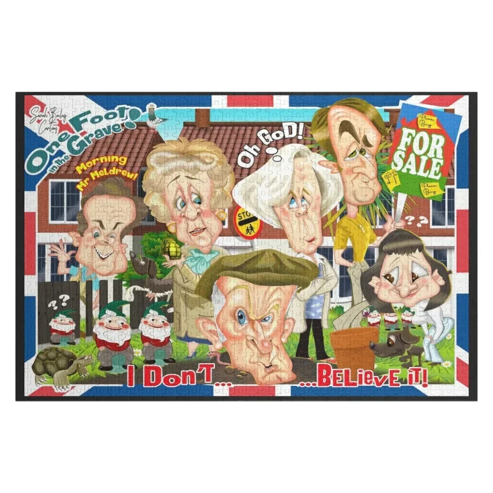

One foot in the Grave Jigsaw Puzzle Wooden Name Custom Personalized Baby Wooden Personalized Photo Gift Puzzle