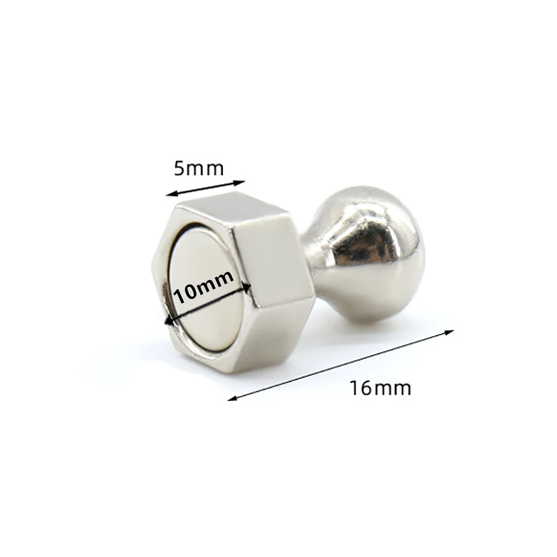 مسدس النيوديميوم المغناطيسي دبوس معدني مغناطيس قوي السبورة الثلاجة Thumbtack دائم مغناطيس قوي دبابيس ضغط للمكتب #5