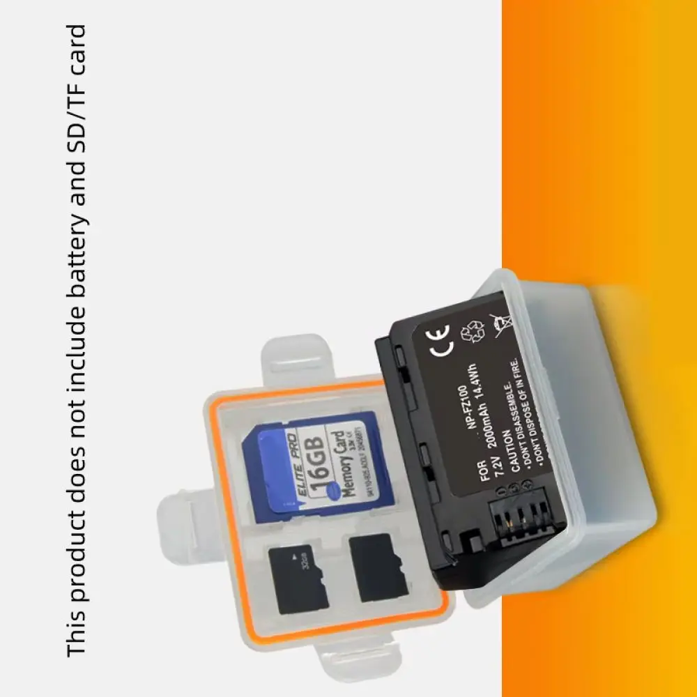 

Battery Storage Case Holder for Sony NP-FZ100 ILCE-7M3 A7M3 A7R3 A9 Camera Battery Organizer