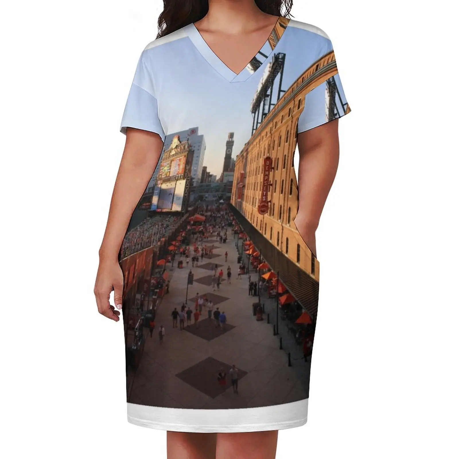 Oriole Park at Camden Yards Loose Pocket Dress summer dresses ladies 2024 Dress for girls elegant and pretty women