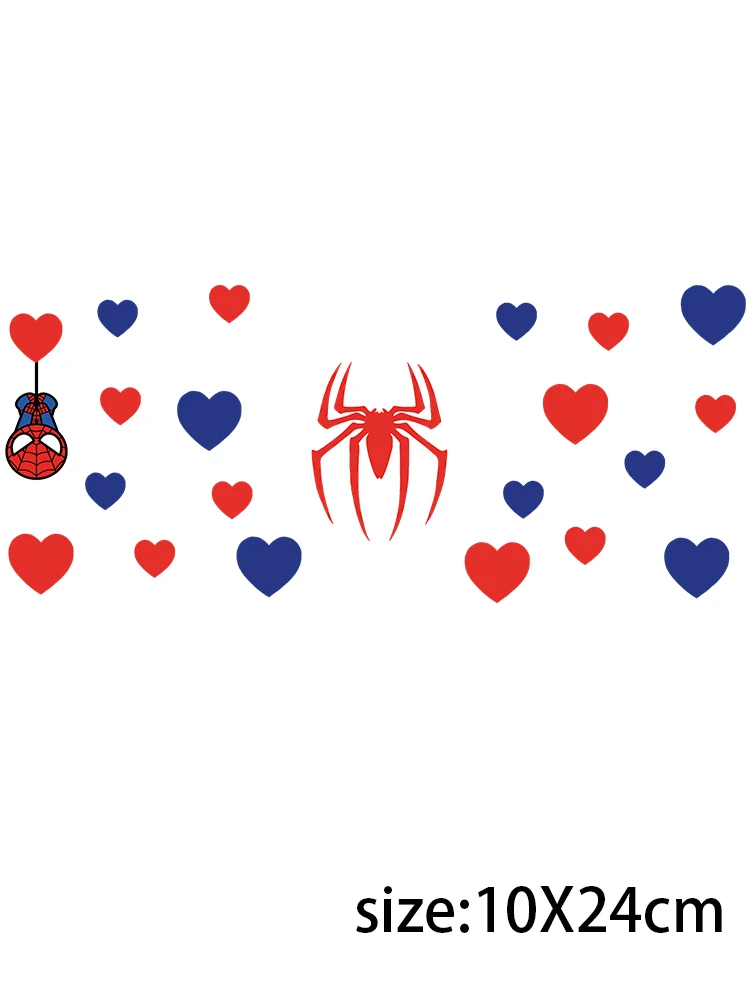 LETOP-Bees Spiders Custom Logo Stickers, Transferência UV, Envoltório Copo Dtf, 16 oz, 3D, 1pc