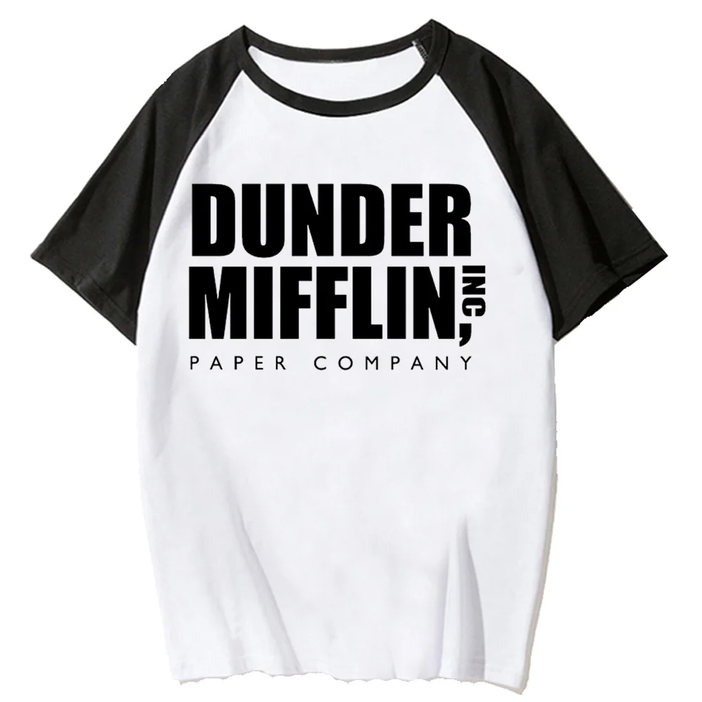 Dunder Mifflin top women funny summer Japanese Tee female comic manga graphic clothing