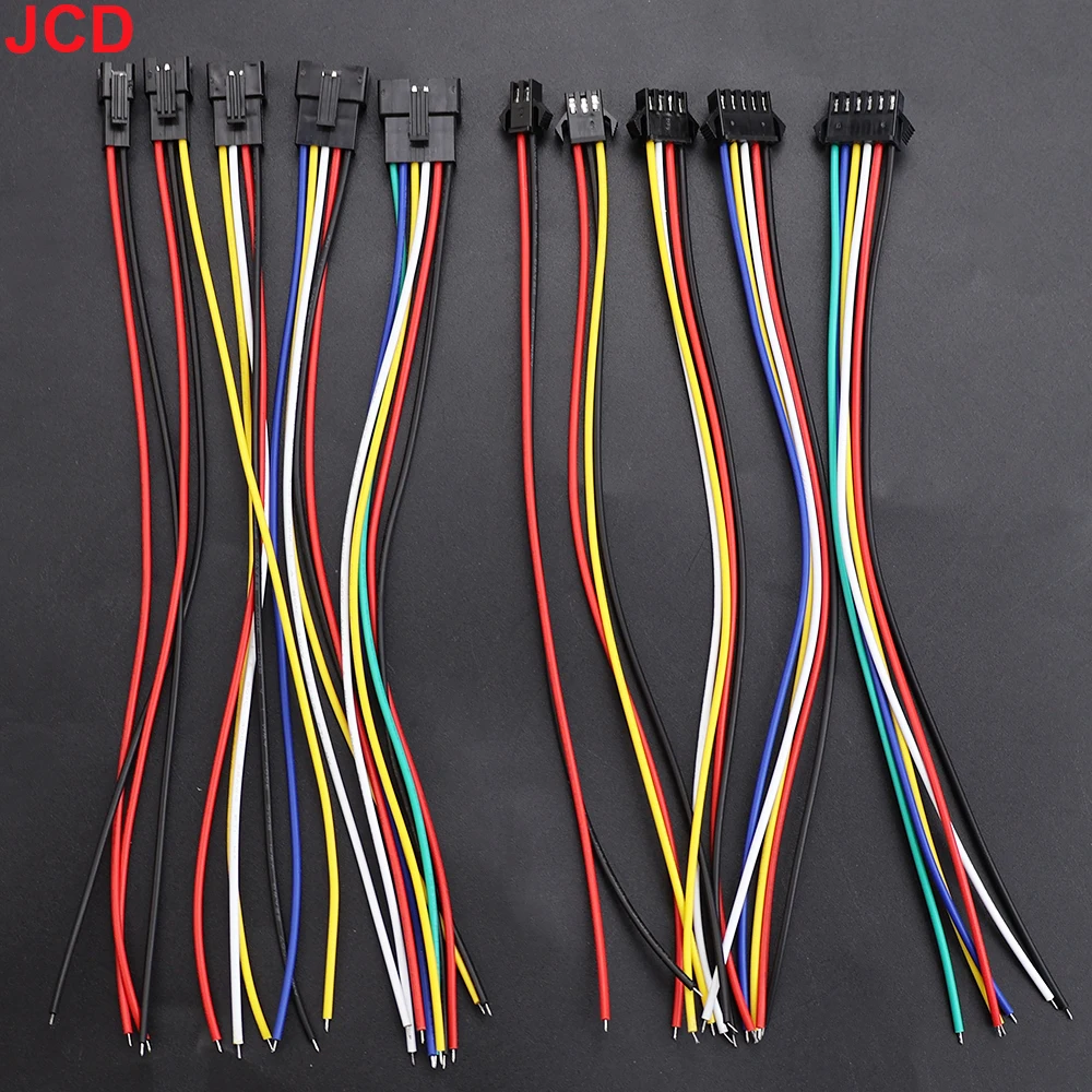 2 3 4 5 6 Pin LED Streifen JST SM Stecker männlich oder weiblich Adapter Stecker JST Stecker Terminal mit 15 cm 22AWG Draht für Lichtleiste – Detail 4
