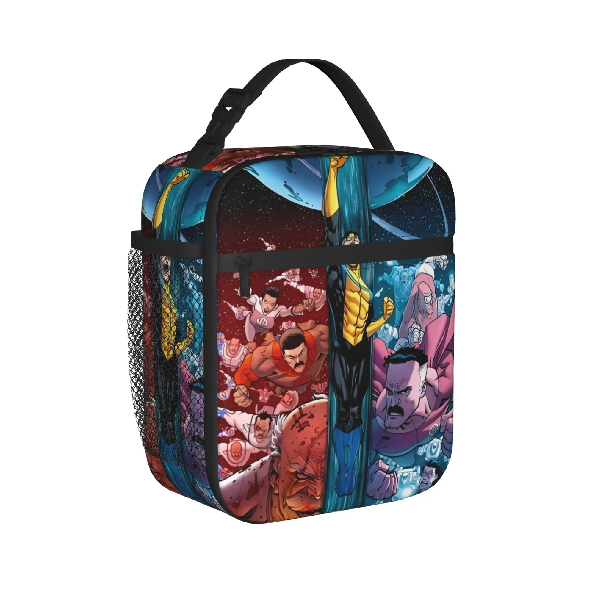 Invinci-bles Poster Manga Insulated Lunch Bags Large  Lunch Container Cooler Bag Tote Lunch Box Office  Picnic Men Women