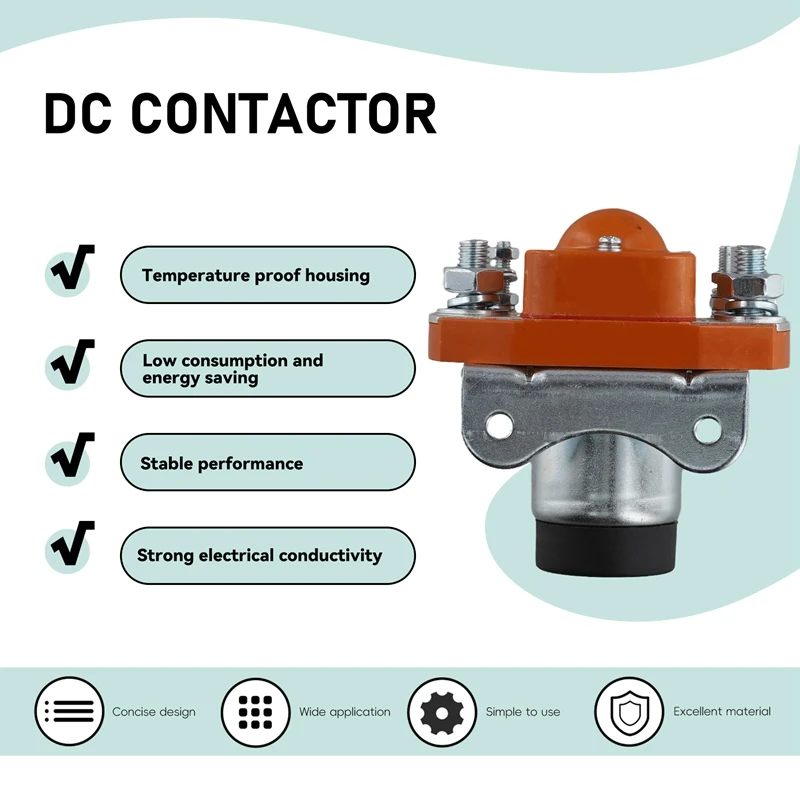 300A/24V DC Contactor Double Coil Contact SZJ300A For Electric Vehicle Forklift Electric Control Systems