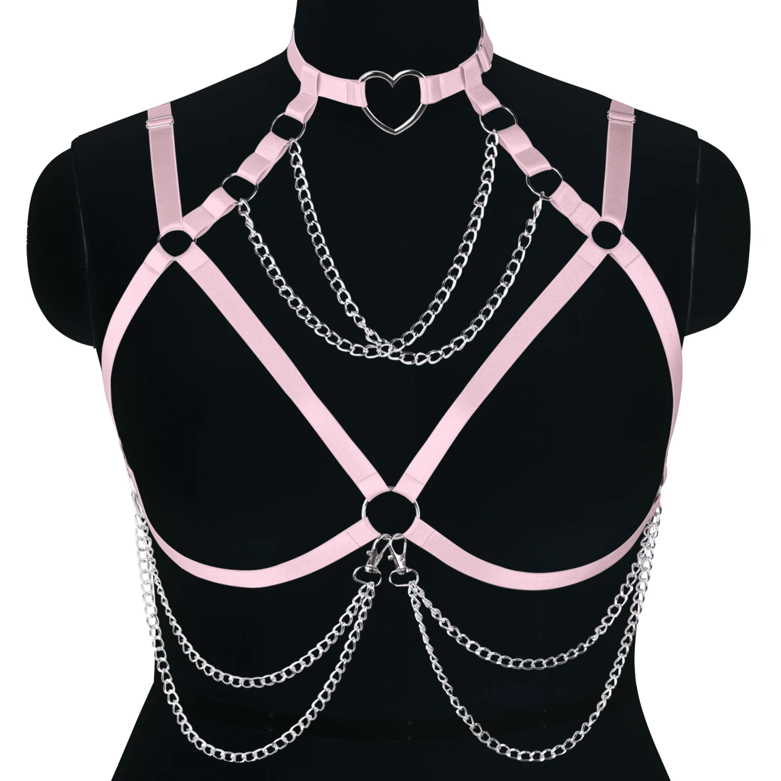 

Body Harness For Busty Women Bra Goth Accessories Festival Harajuku Bondage Bra Bralette Fetish Burlesque Corset Sexy Lingerie