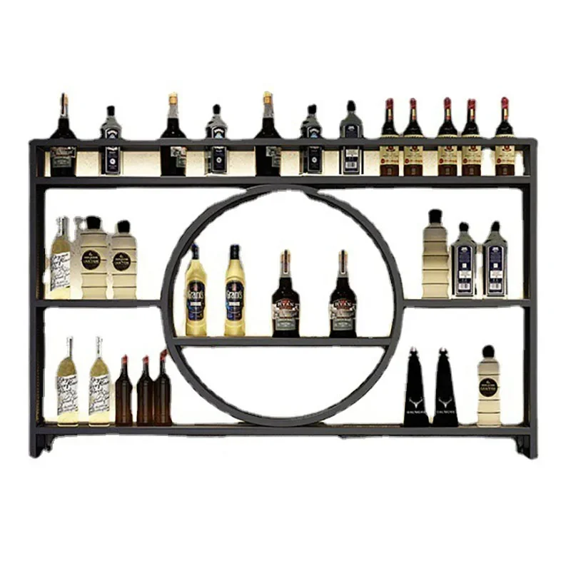 Wall Mounted Wine Bottle Storage Rack, Red Wine Display Rack, Living Room Bar Decoration, Wall Hanging