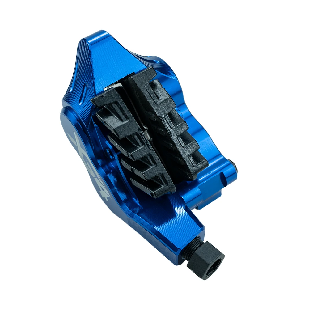 ZRACE XG4 플랫 마운트 4 피스톤 켈리퍼, 로드 유압 브레이크 켈리퍼, ICE-TECH 패드, BMX 레이싱 켈리퍼, 풀 CNC 경량, F