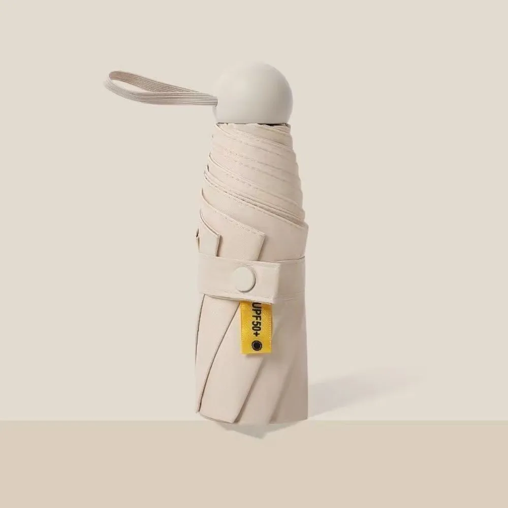 Neue Mini-Kapsel, faltbarer Regenschirm aus Vinyl mit Box, Sonne, Regenschirm, UV-Sonnenschutz, Dual-Use-Schutz, Taschensonnenschirm für den Außenbereich