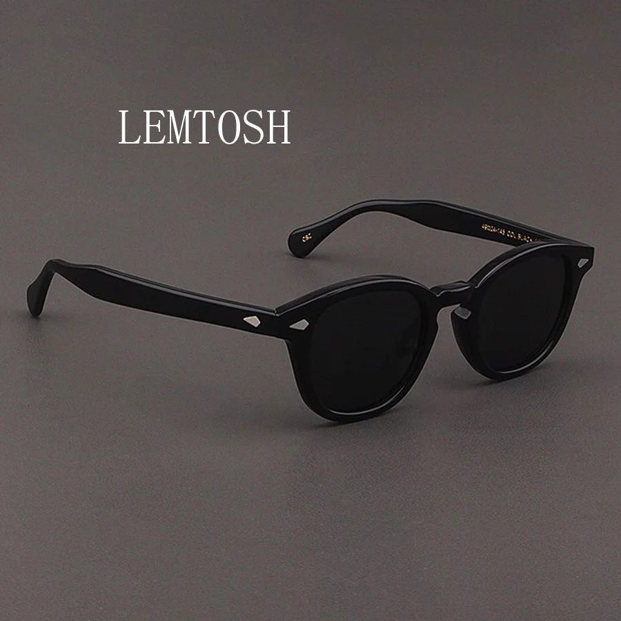 

Polarized Sunglasses Men Women Johnny Depp Lemtosh Style Sun Glasses Retro Round Acetate Frame UV400 Lens Oculos