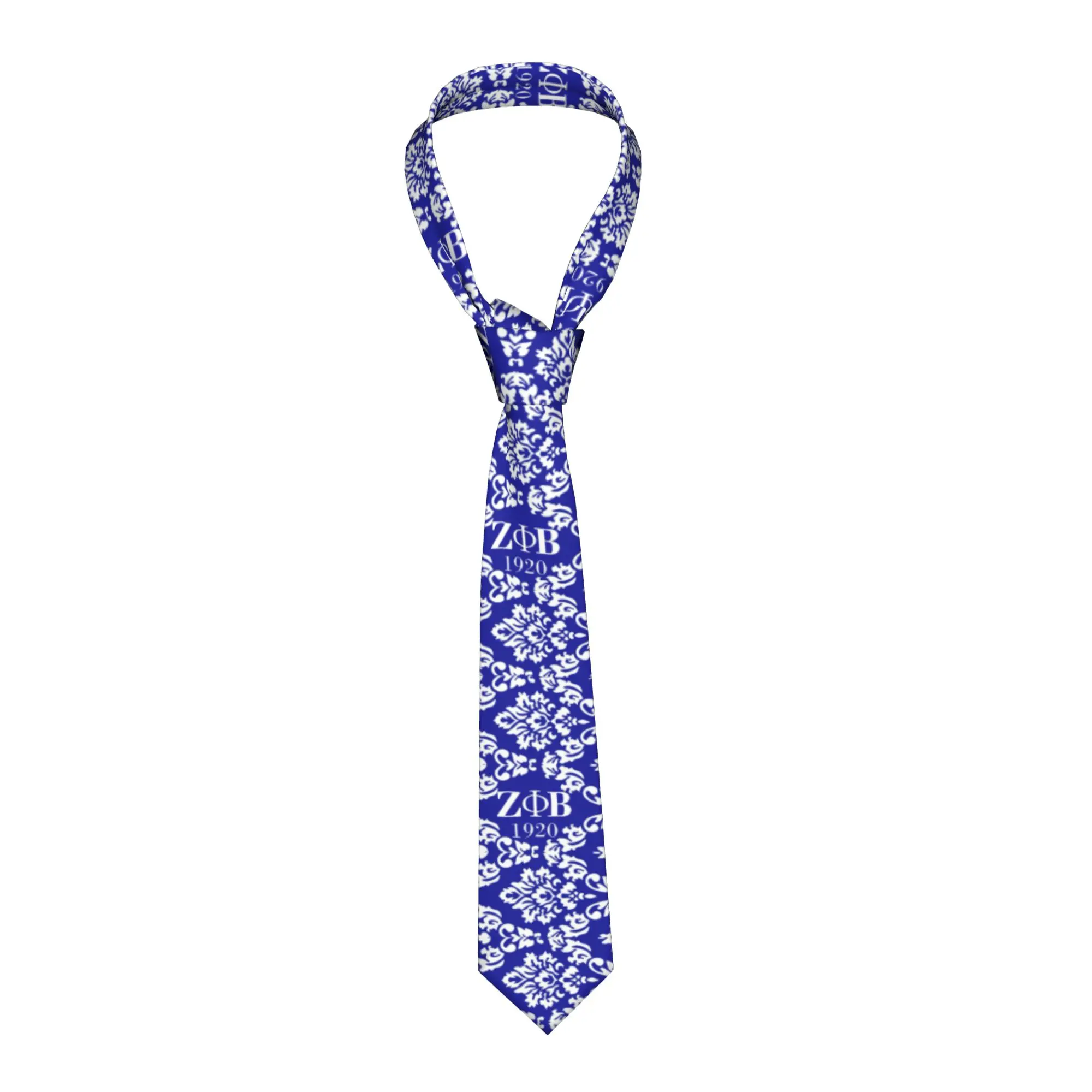Customized ZOB 1920 Sorority  Ties for Men Classic Zeta Phi Beta African American  Silk Business Neckties
