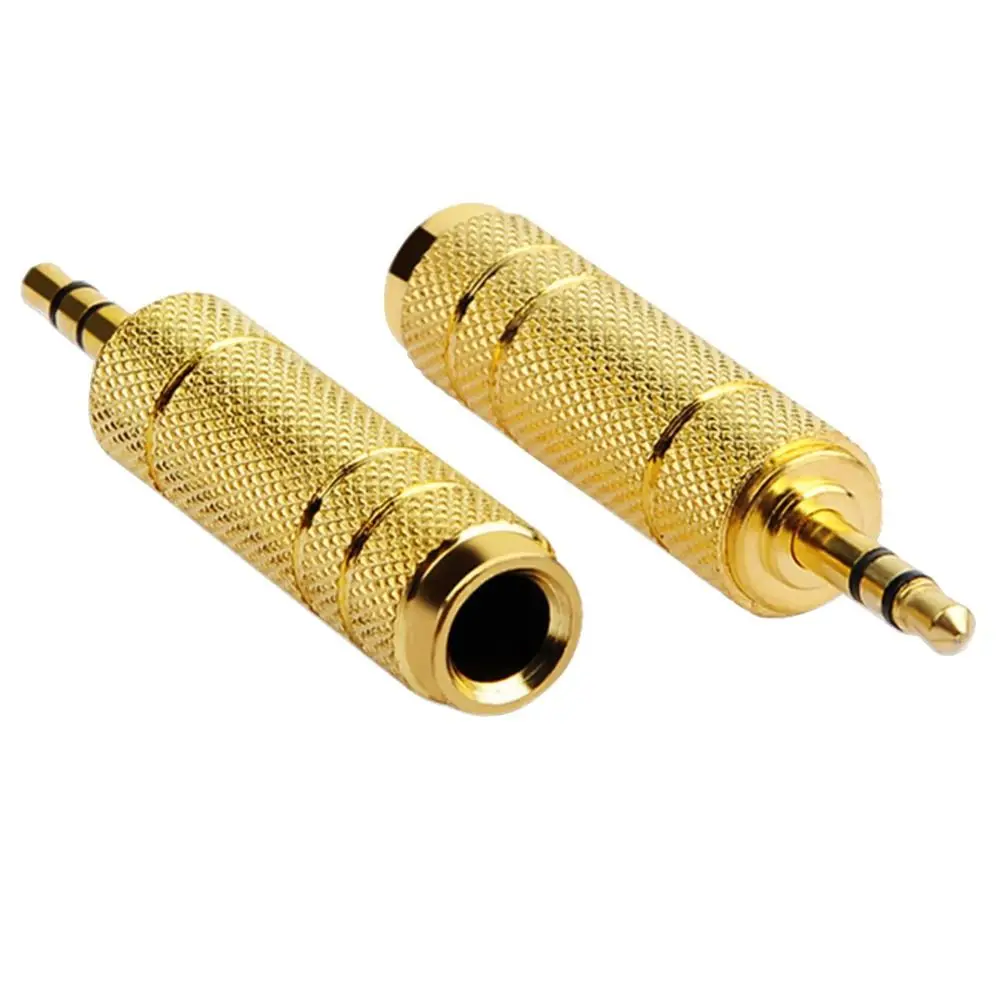 

2 Pack 3.5mm to 6.5mm 6.5mm to 3.5mm Jack Adapter Gold Plated Female Plug Headphones Adapter Stereo Male Jack Speaker Connector