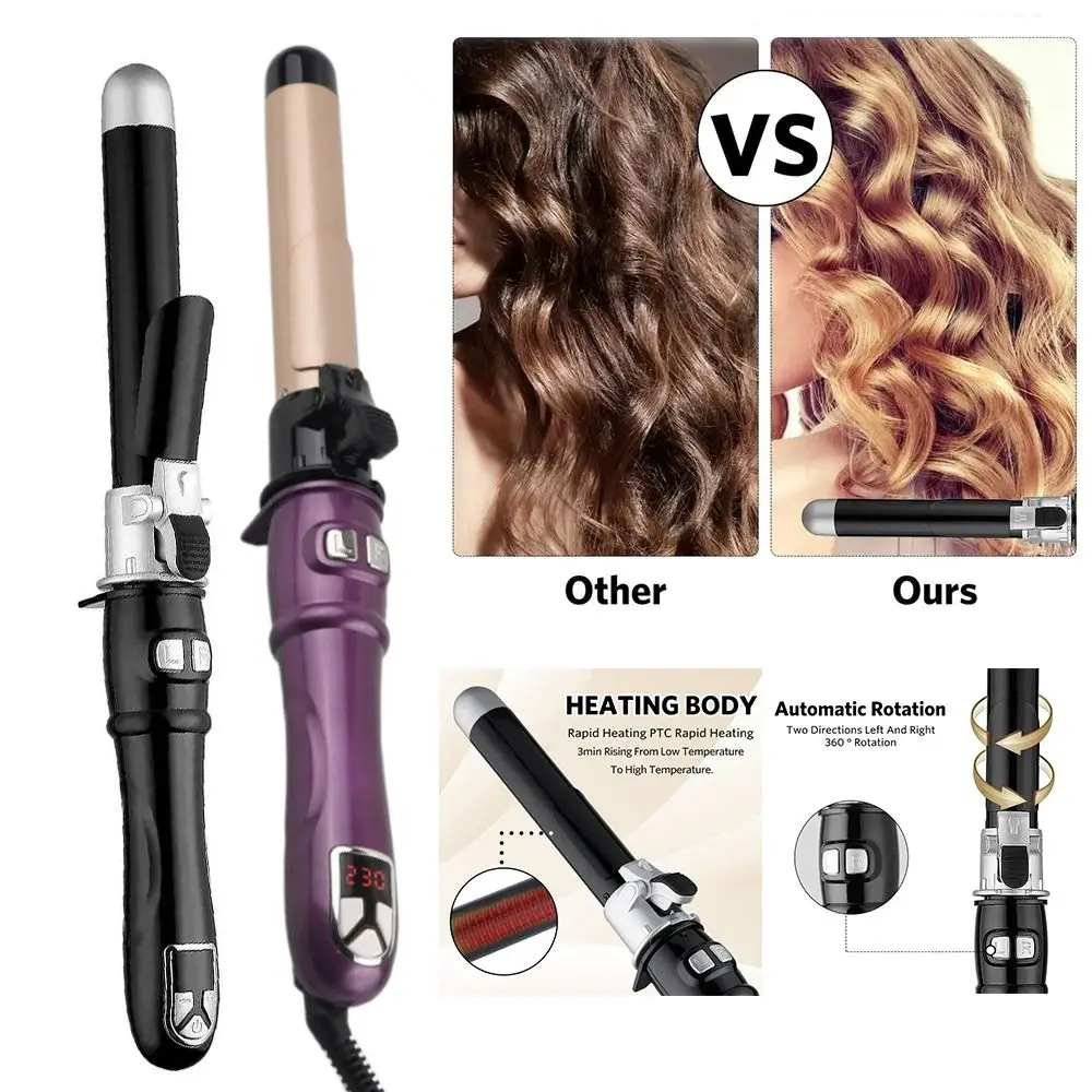 Automatic Automatic Hair Curling Iron Rotating Portable Heated Hair Curler Safety Comfort Hair Care Hair Styling Tool