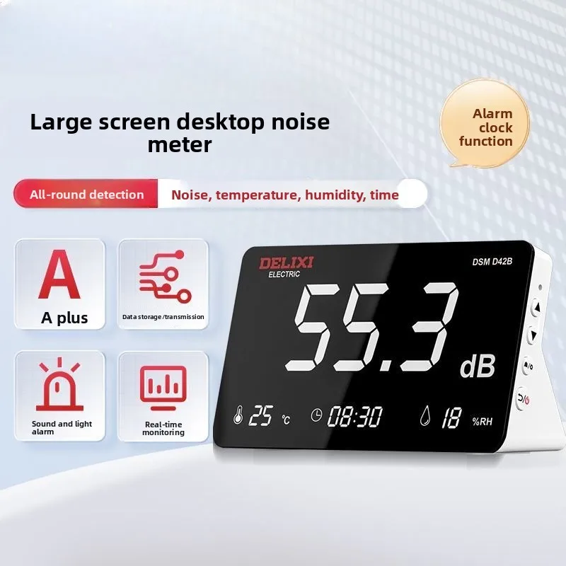 

Electrical Multifunctional Large Screen Desktop Noise Meter High Precision Thermohygrometer Dibmeter Environmental Noise Meter