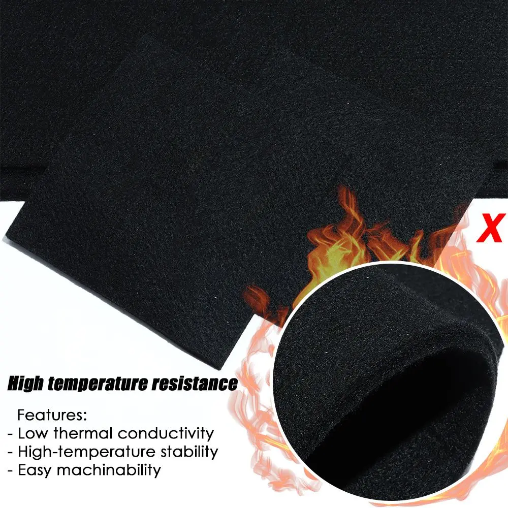 Practical 300*200mm High Temp Protective Sheet Torch Shield Pack Welding Protective Blanket Graphite Felt