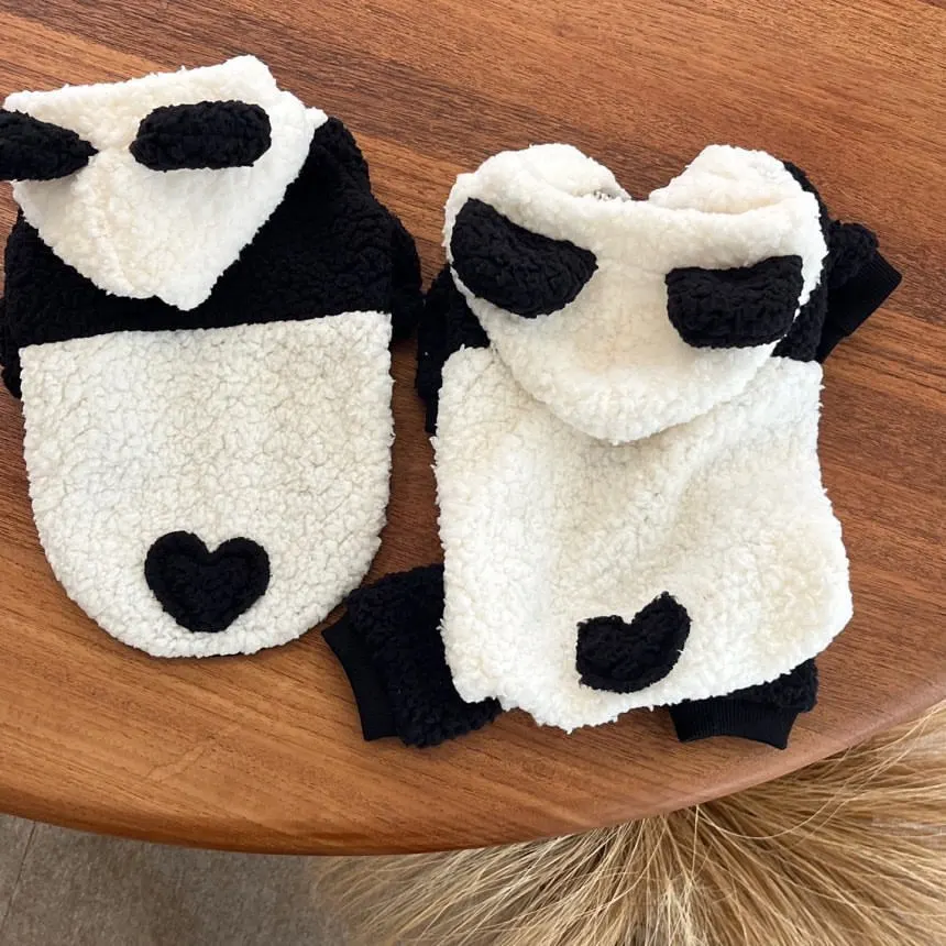 Autumn Winter Panda Dog Costume Transformations 4 Legged Clothes Teddy Bomei Bears Small Dog Pet Clothing 강아지옷 Roupa Para Caes