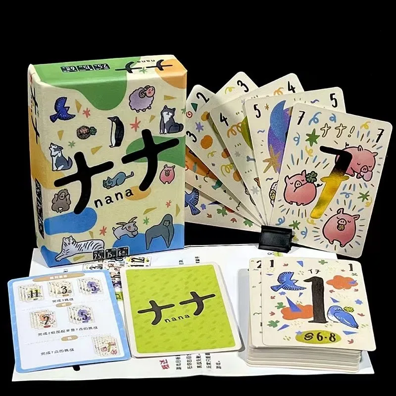 NANA777 ナナ Board Game 2-5 Players Family/Party Funny Table Game Friends Entertainment Nanatoridori Strategy Game