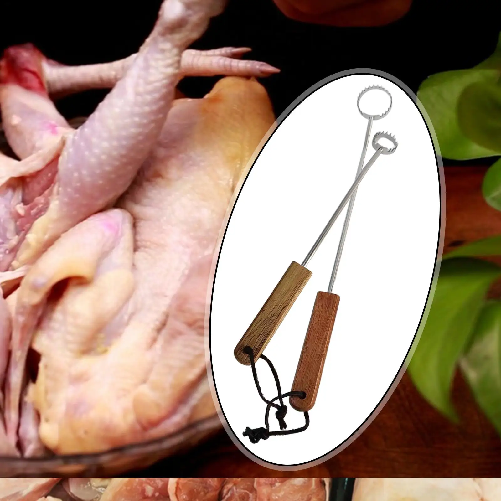 

Lung Remover with Great Grip Reusable Essential Food Grade Lung Scraper for Slaughterhouses Ducks Farms Turkey Easy to Clean