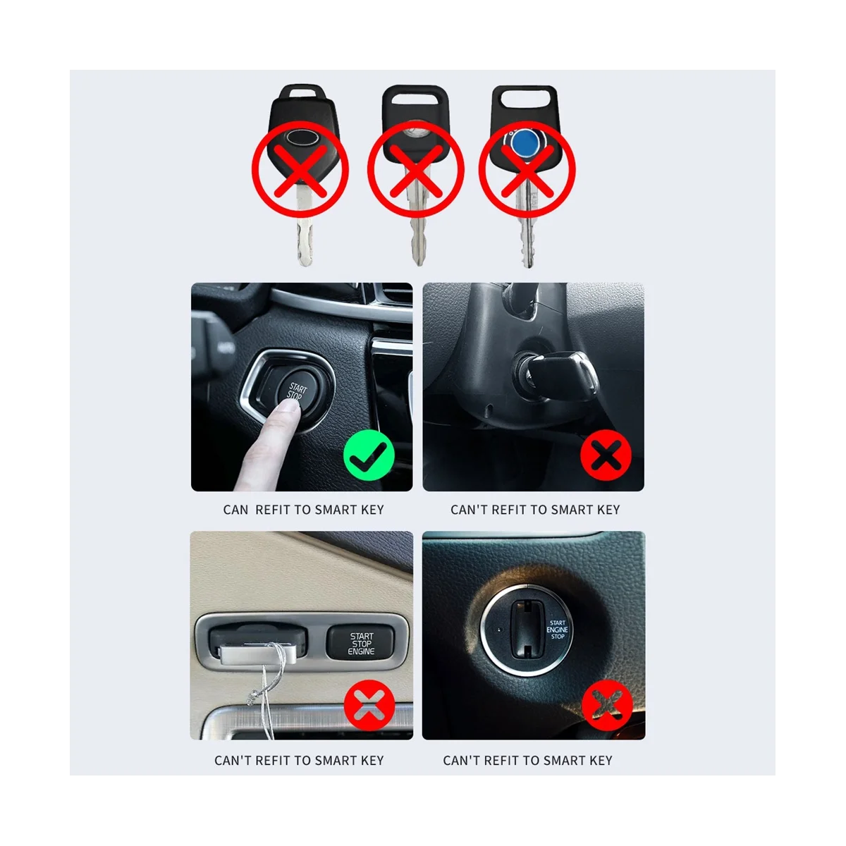 Universal Remote OBD Entry Keyless Entry Smart LCD Key for BMW/Audi/Hyundai/VW/Porsche/Toyota ,CF920FM Black