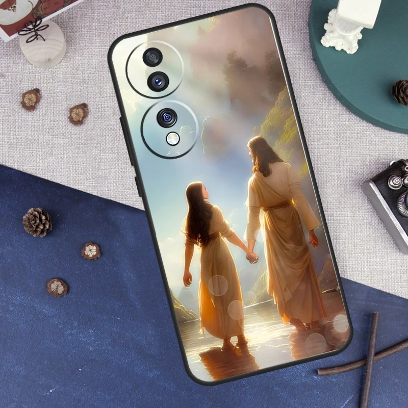New Faith Christian Religious Jesus Case For Huawei P20 P30 Pro P40 Lite P Smart Z Nova 9 Honor X8 X9a 50 70 Magic 5 Pro Cover
