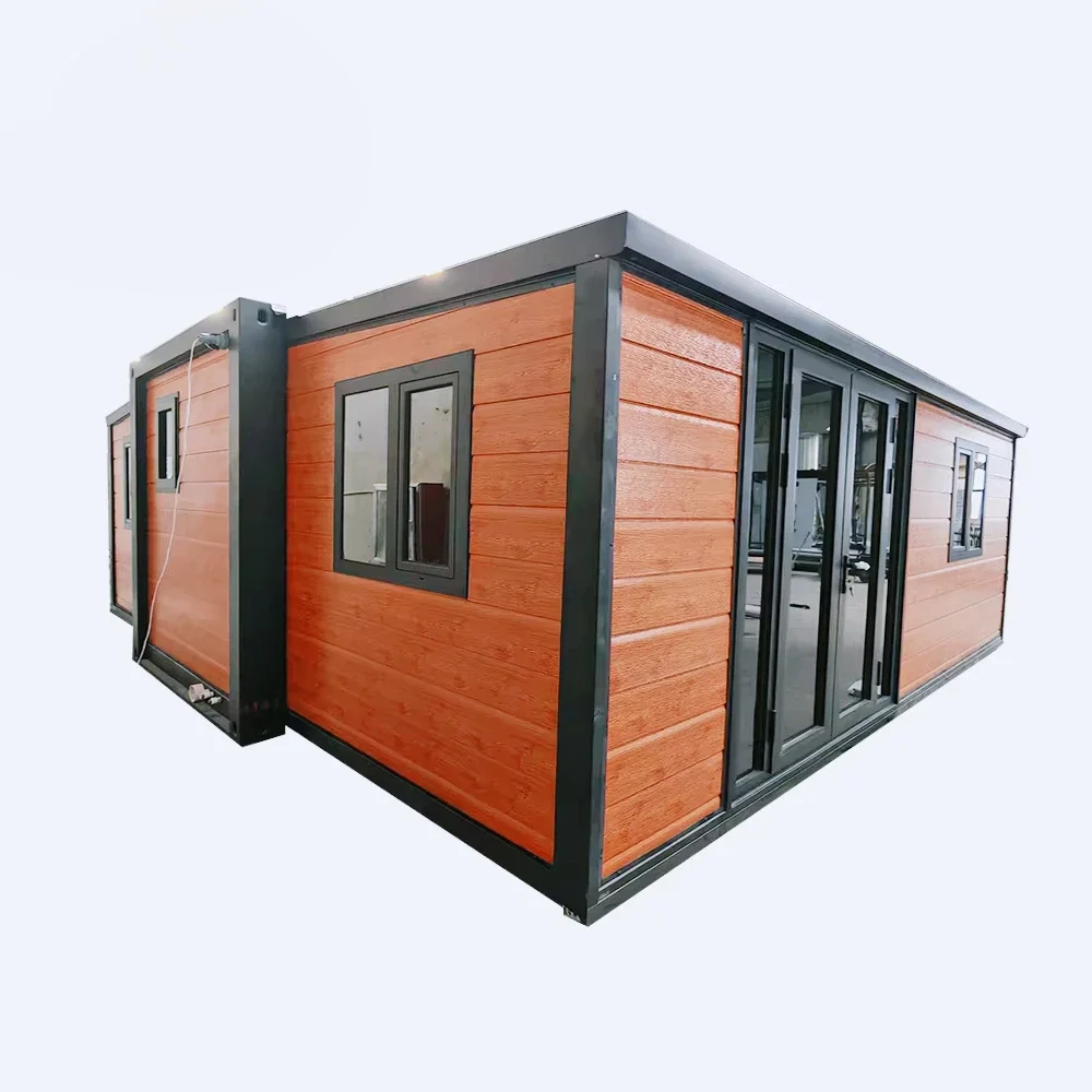 20ft Waterproof  Tiny Home Modern Design Prefabricated Folding Modular Steel Container House 2 3 Bedroom Expandable Mobile Homes