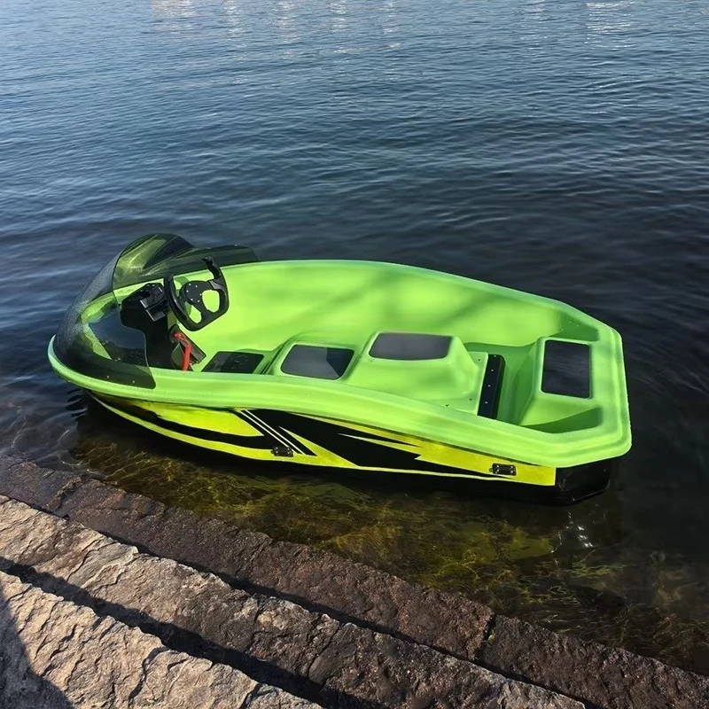 High-Speed Mini Electric Jet Ski Boat Lithium Battery  Material 50km/h Water Entertainment Surfboard Karting Factory Direct