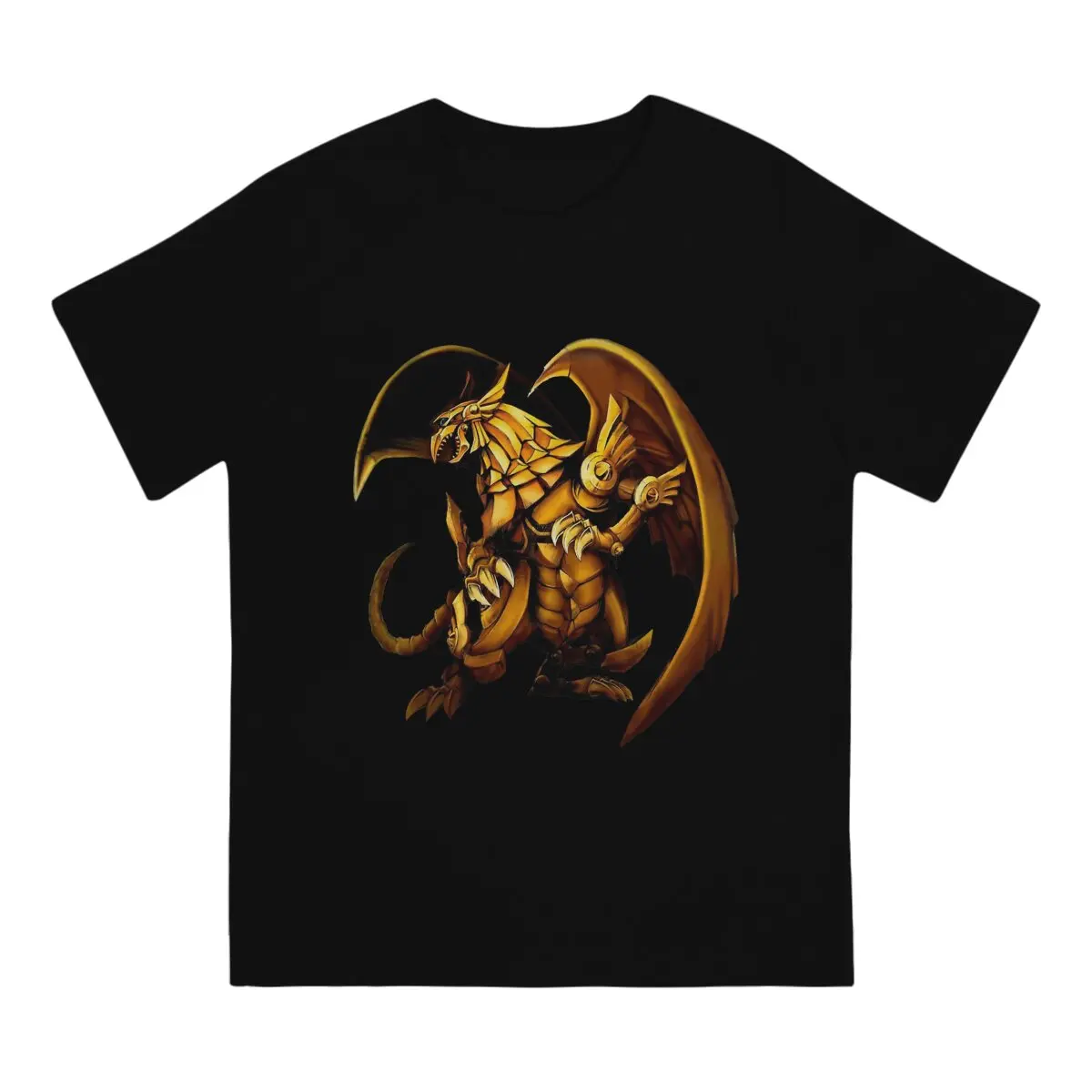 Leisure The Winged Dragon of Ra T-Shirt for Men Crew Neck T Shirts Yu Gi Oh Duel Monsters Cards Short Sleeve Tee Shirt