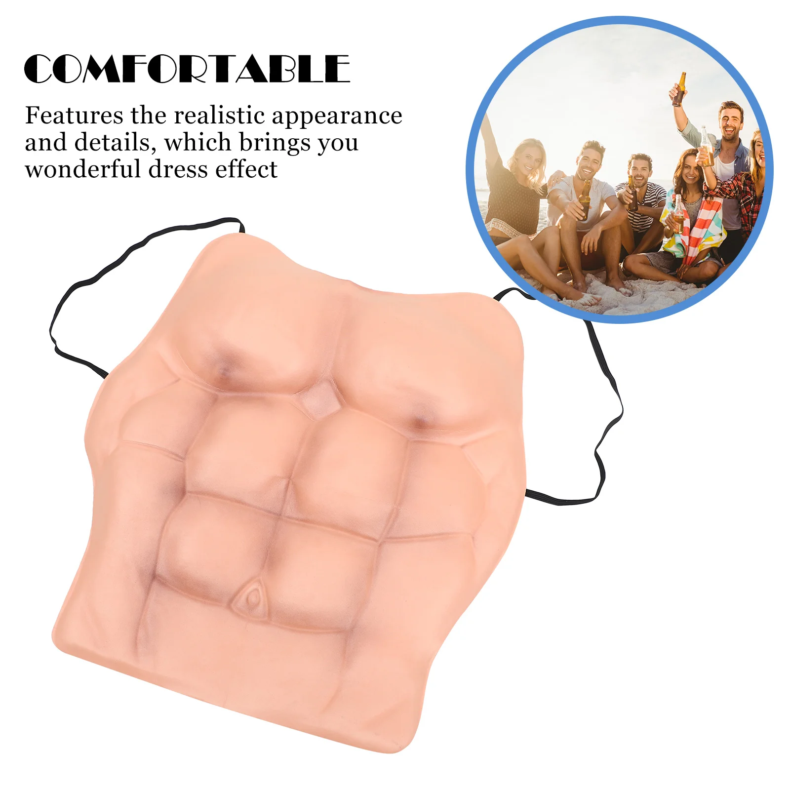 Realistic Silicone Cosplay Prop Fake Muscle Garment for Instant Muscular Transformation and Cosplay Activity