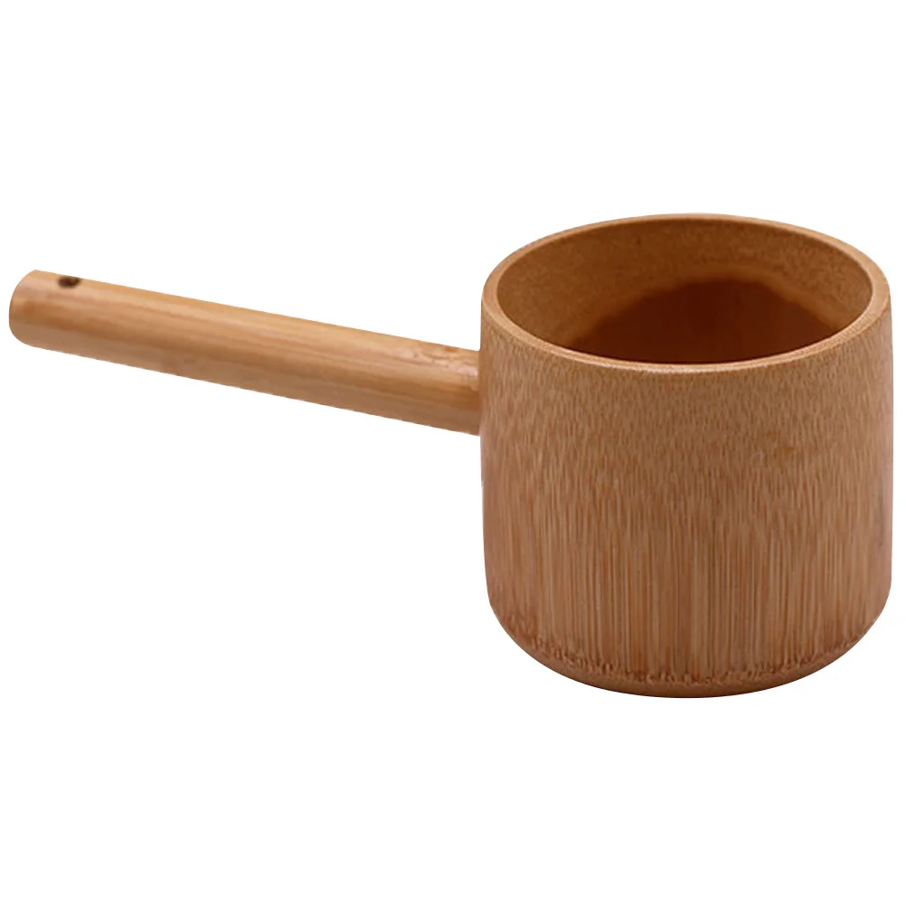 Bath Spoon Bamboo Water Ladle Kitchen for Restaurant Tea Japanese Style Ceremony Watering