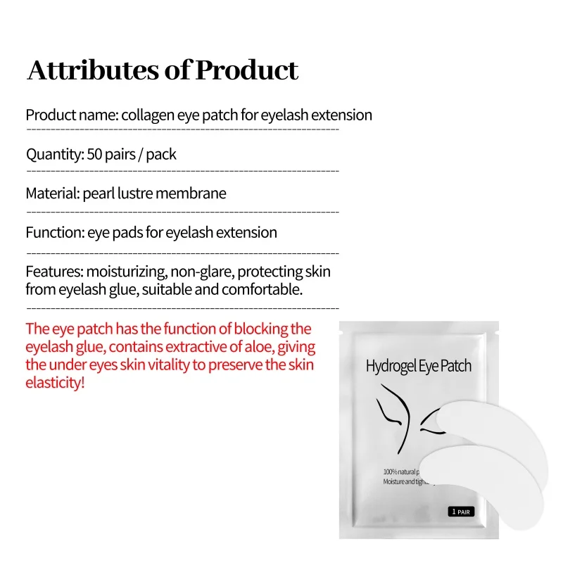 XIUSUZAIKI 50 زوج/الحزمة بقع جديدة رمش تحت رفادة عين لاش رمش تمديد ورقة بقع العين نصائح ملصق أدوات تجميل #4