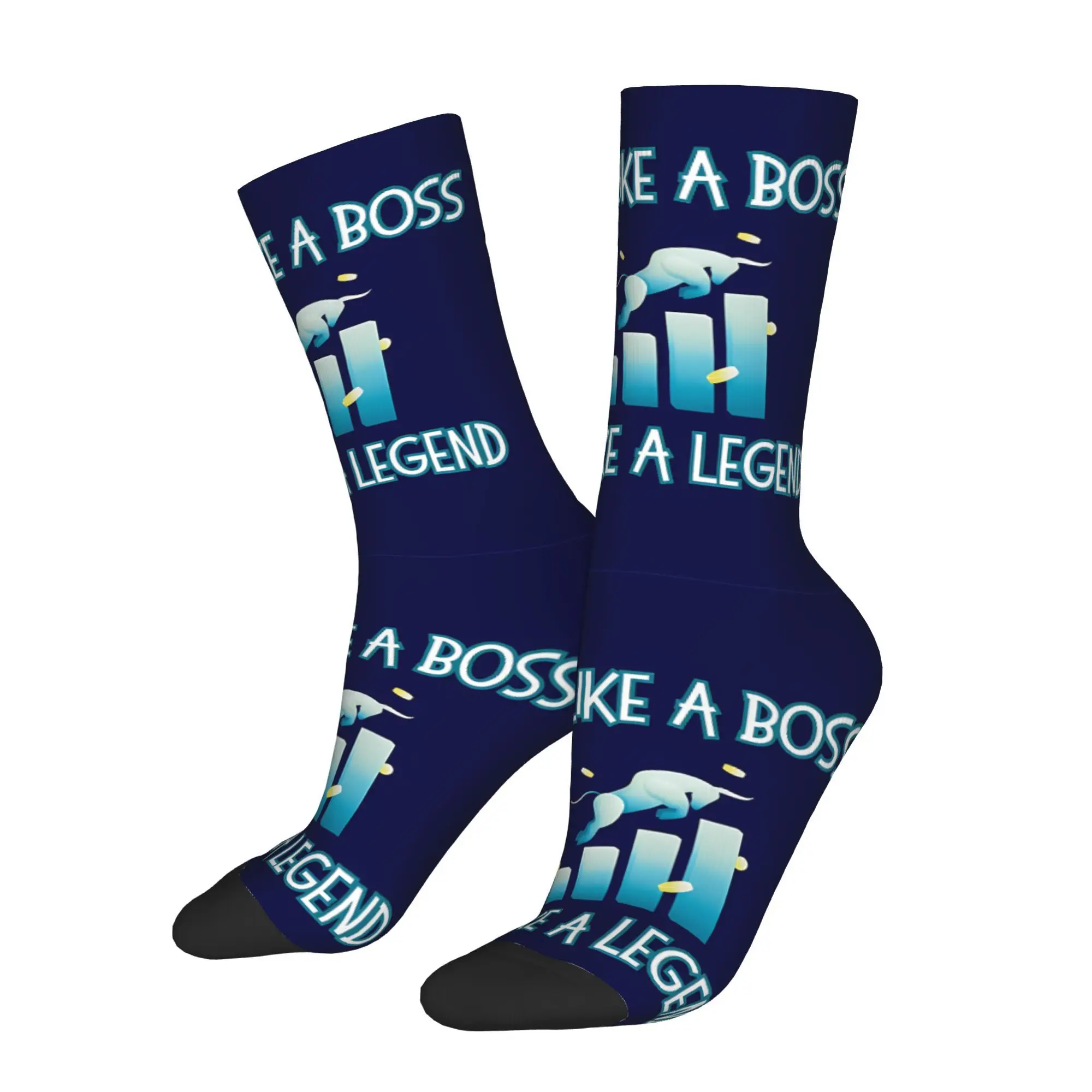 

Носки с яркими узорами, мужские полиэстеровые носки с принтом