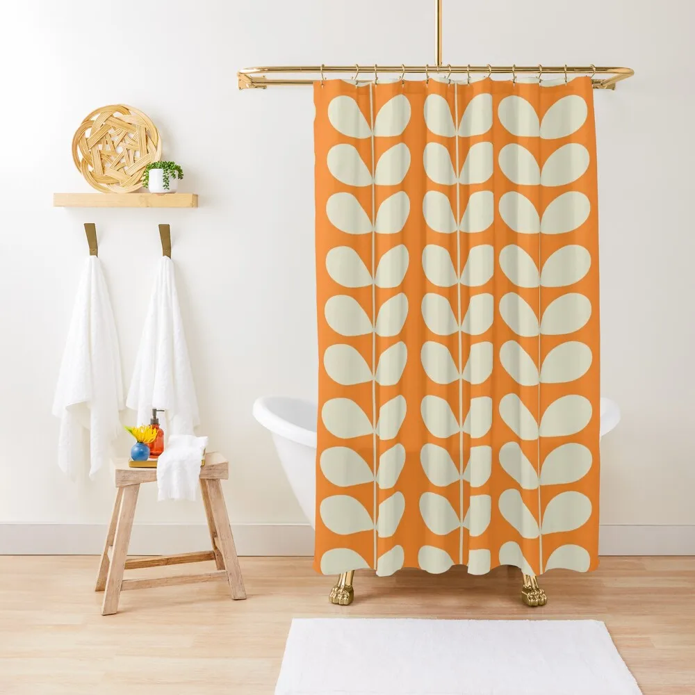 

Orla Kiely Multi Stem Orange Shower Curtain For Bathroom Set For Bathroom Bathroom Shower Transparent Shower Curtain