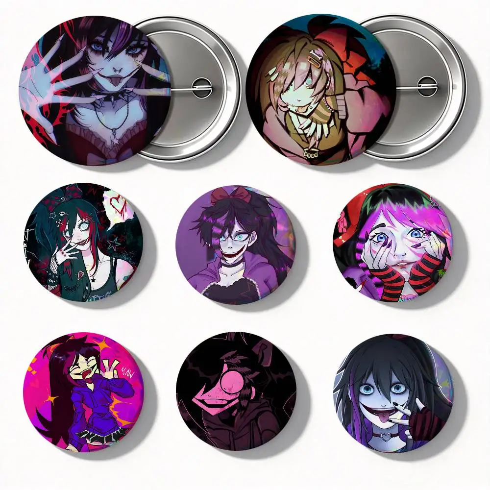 C-Creppypastas Nina Killer Round Badges Can Be Used To Decorate Clothes And Backpack Pins