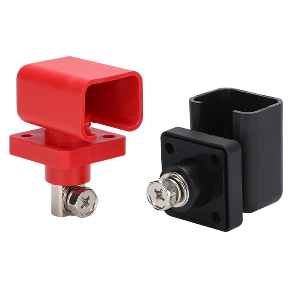 100A/120A Energy Storage Terminal Block Black Red Copper High Current Terminal Post New Energy Lithium Battery
